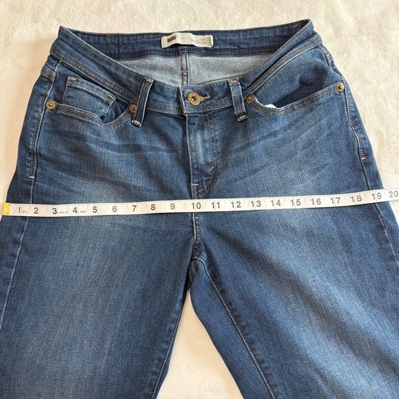 Levis Curvy 529 Womens Skinny Leg Jeans Size 10 Mid-Rise Stretch Blue Denim - Picture 11 of 12